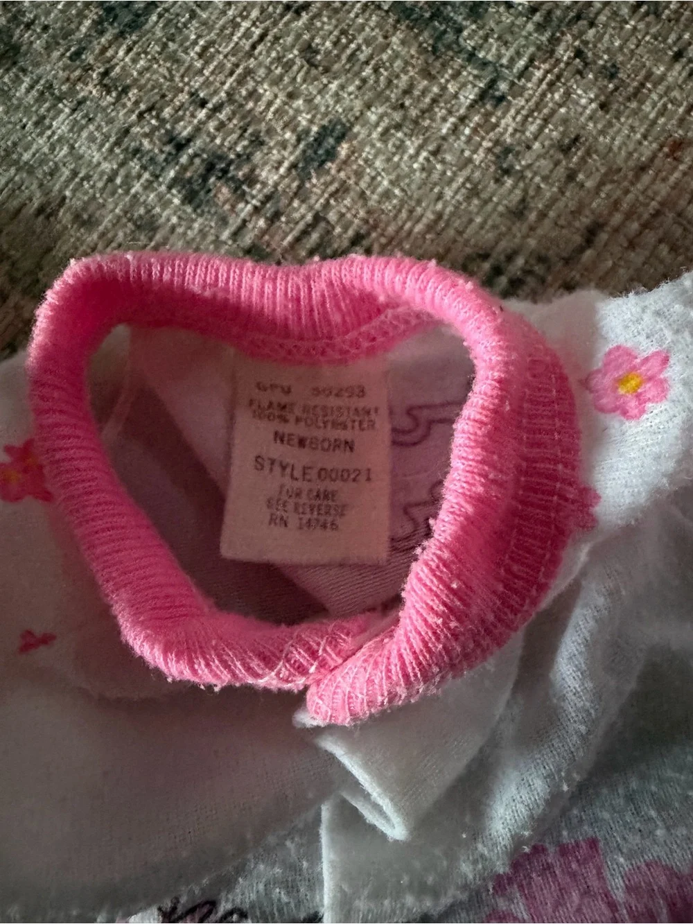 Vintage nursery rhymes size newborn baby