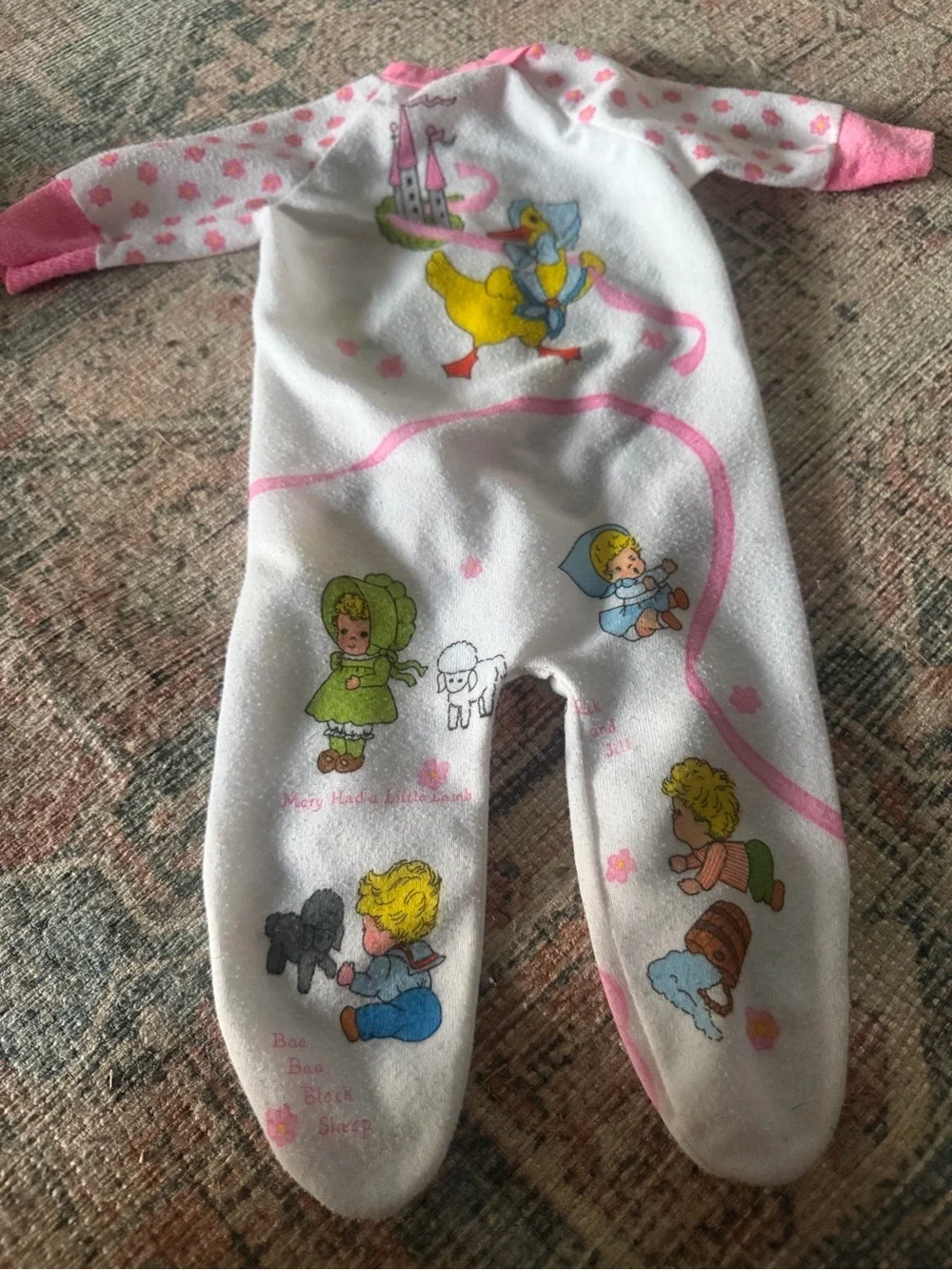 Vintage nursery rhymes size newborn baby
