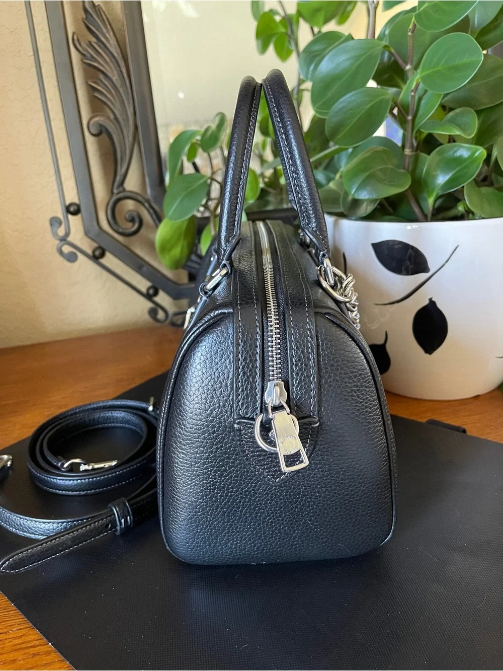 Coach structured satchel