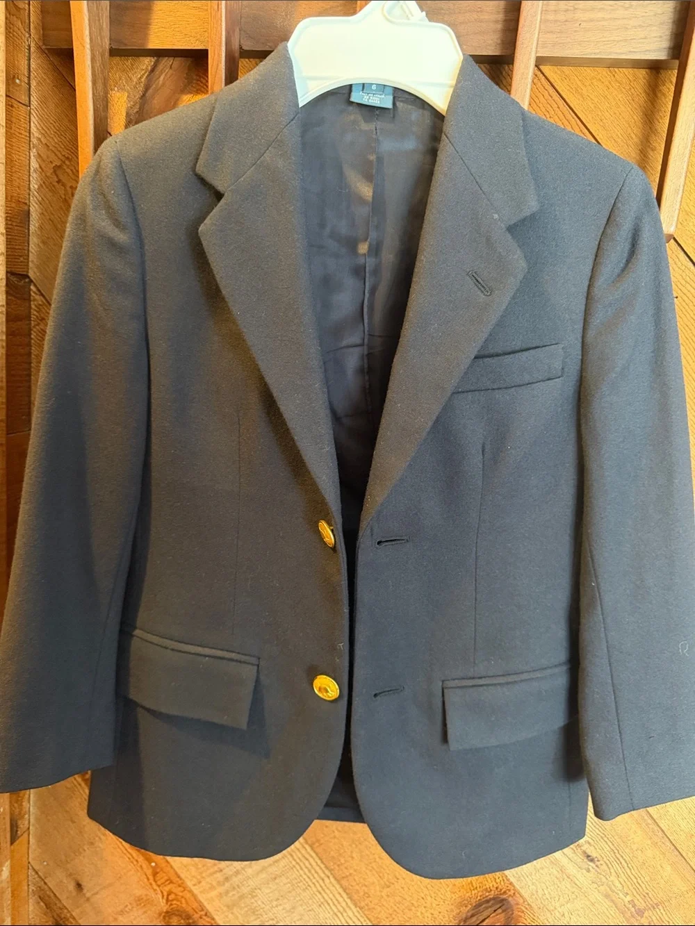 Ralph Lauren Navy Blazer with Gold Buttons
