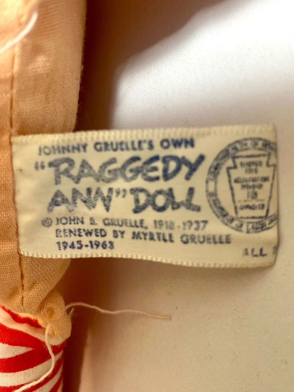 Knickerbocker vintage raggedy