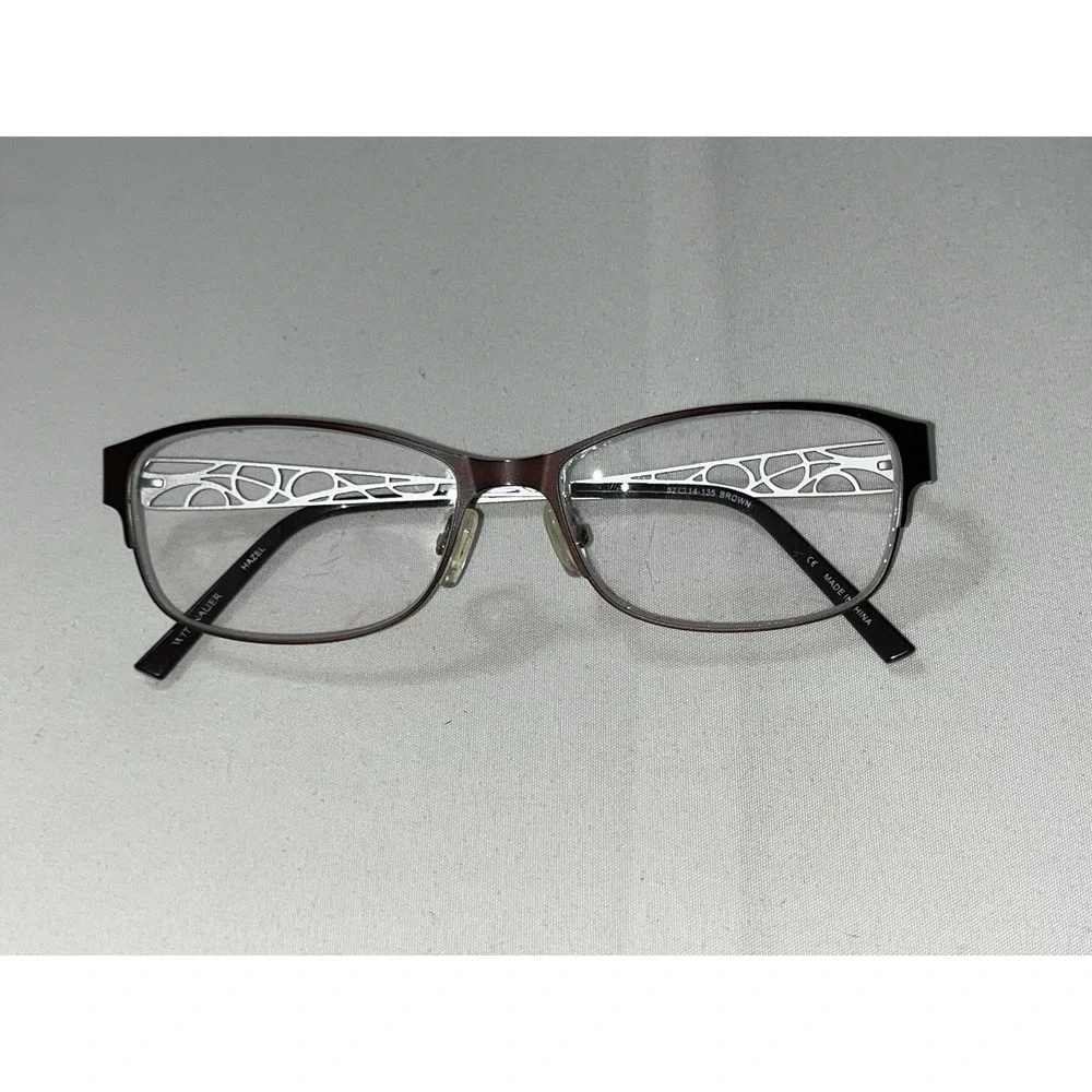 Wittnauer Eyeglasses, Frames Only, Hazel, 52-14-135, Metal, Brown, Full Rim