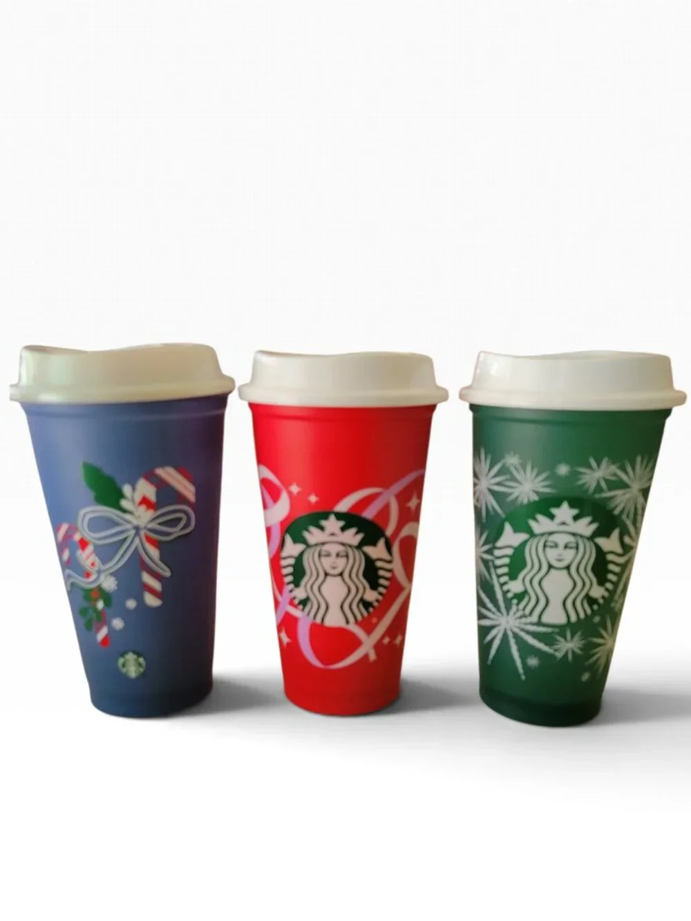 Starbucks 2021 Holiday 50th Anniversary Reusable Hot Cups Set of 3 (16oz)