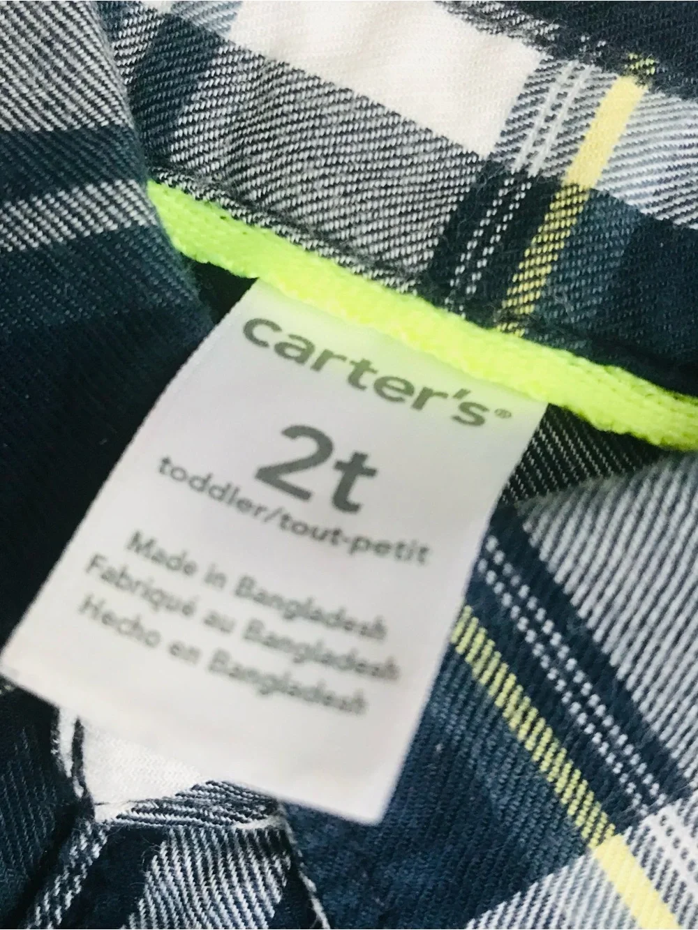 Carters carter’s plaid
