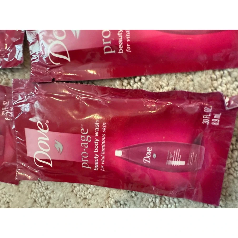 10 Dove‎ Pro Age Beauty Body wash SAMPLES .3 each
