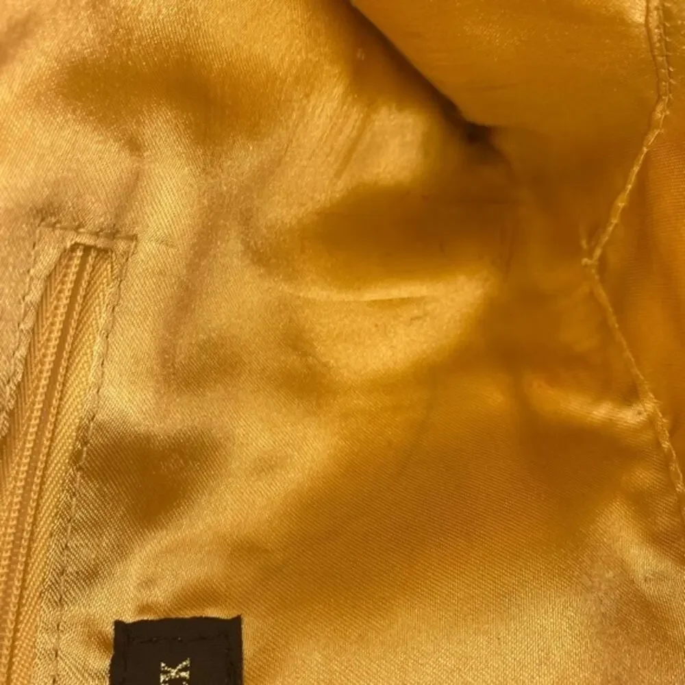Jessica McClintock gold faux