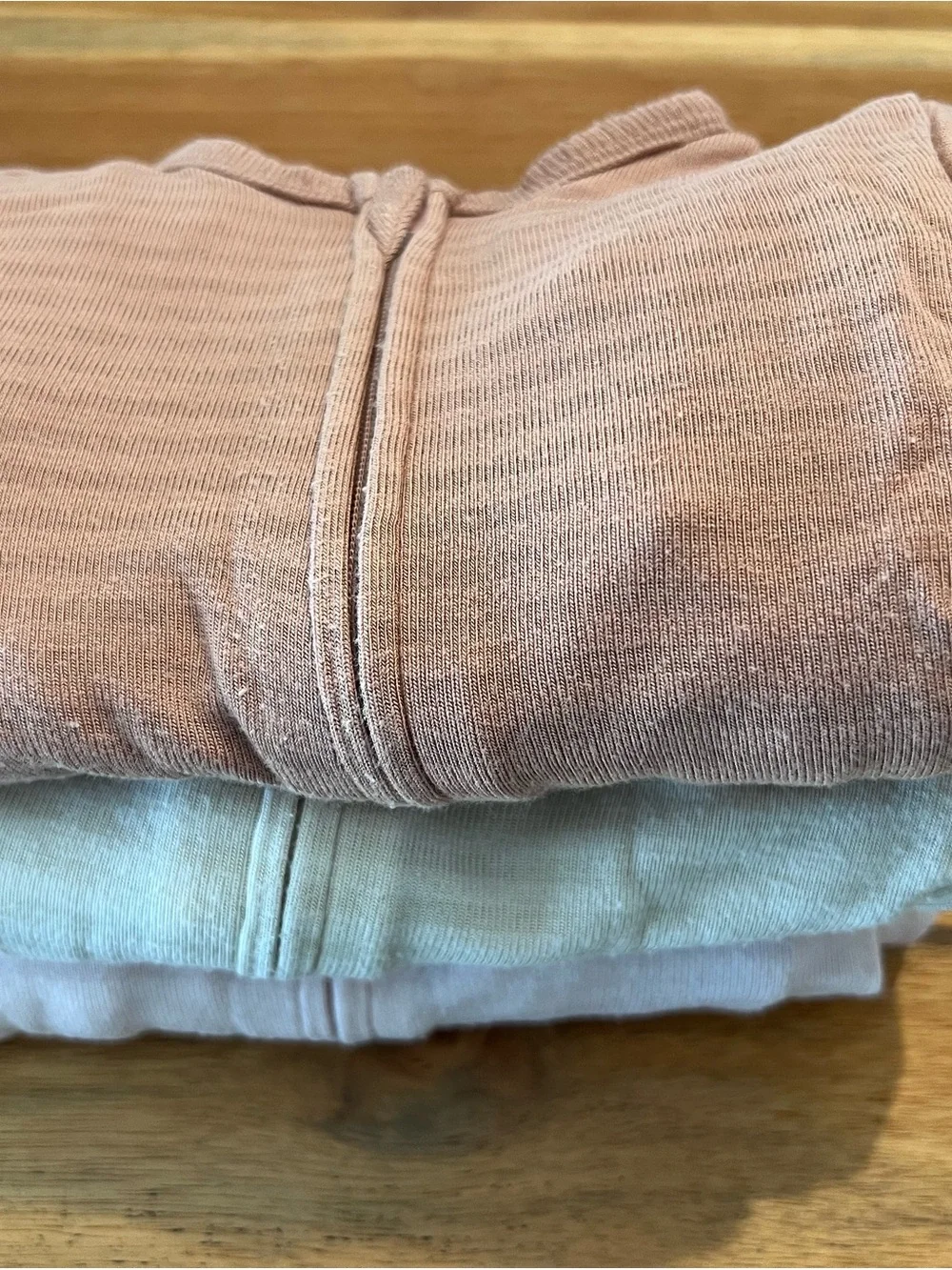 cloud island One-Piece Bodysuit Stack in Dusty Pink, Cream, White (so soft)