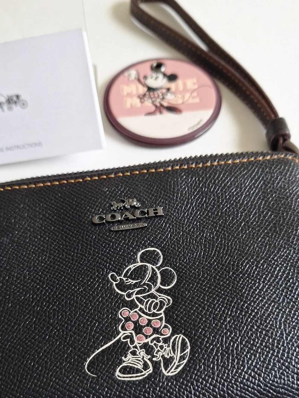 Coach leather wristlet
