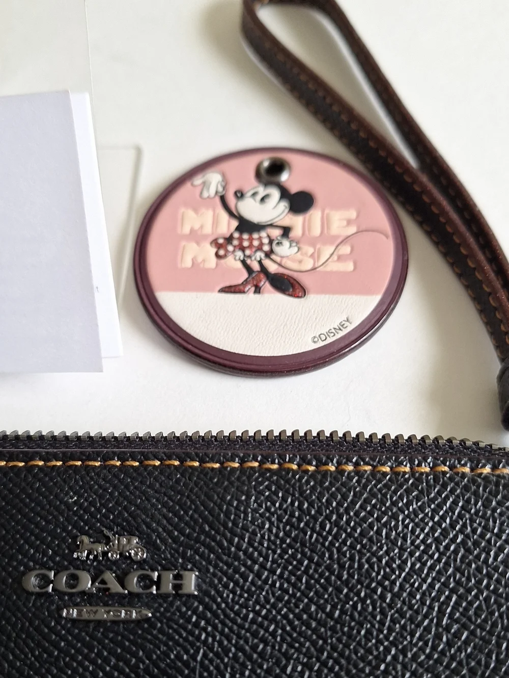 Coach leather wristlet