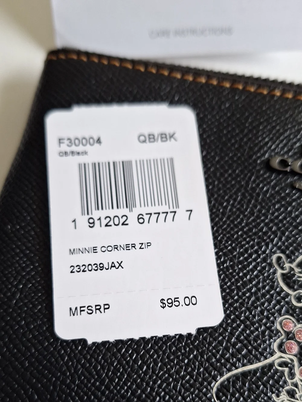 Coach leather wristlet