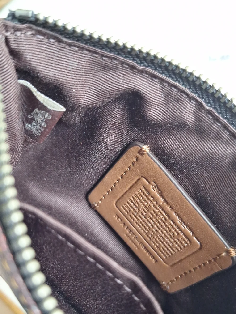 Coach leather wristlet