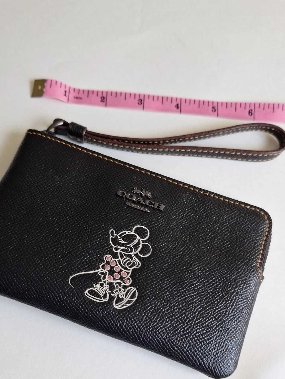 Coach leather wristlet