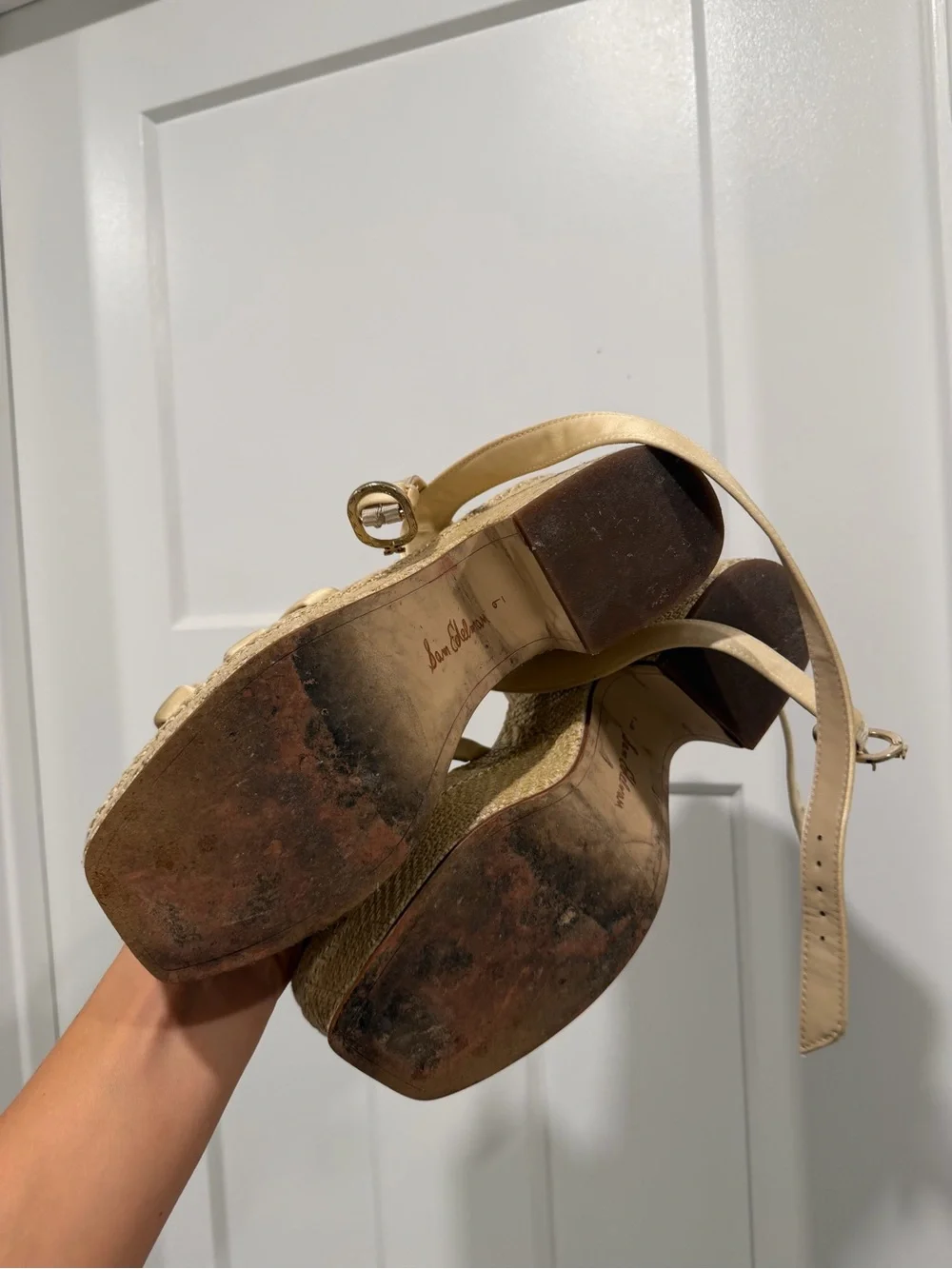 Sam Edelman shimmery gold