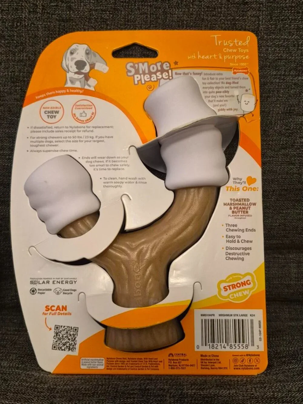 Nylabone dog toy chewer