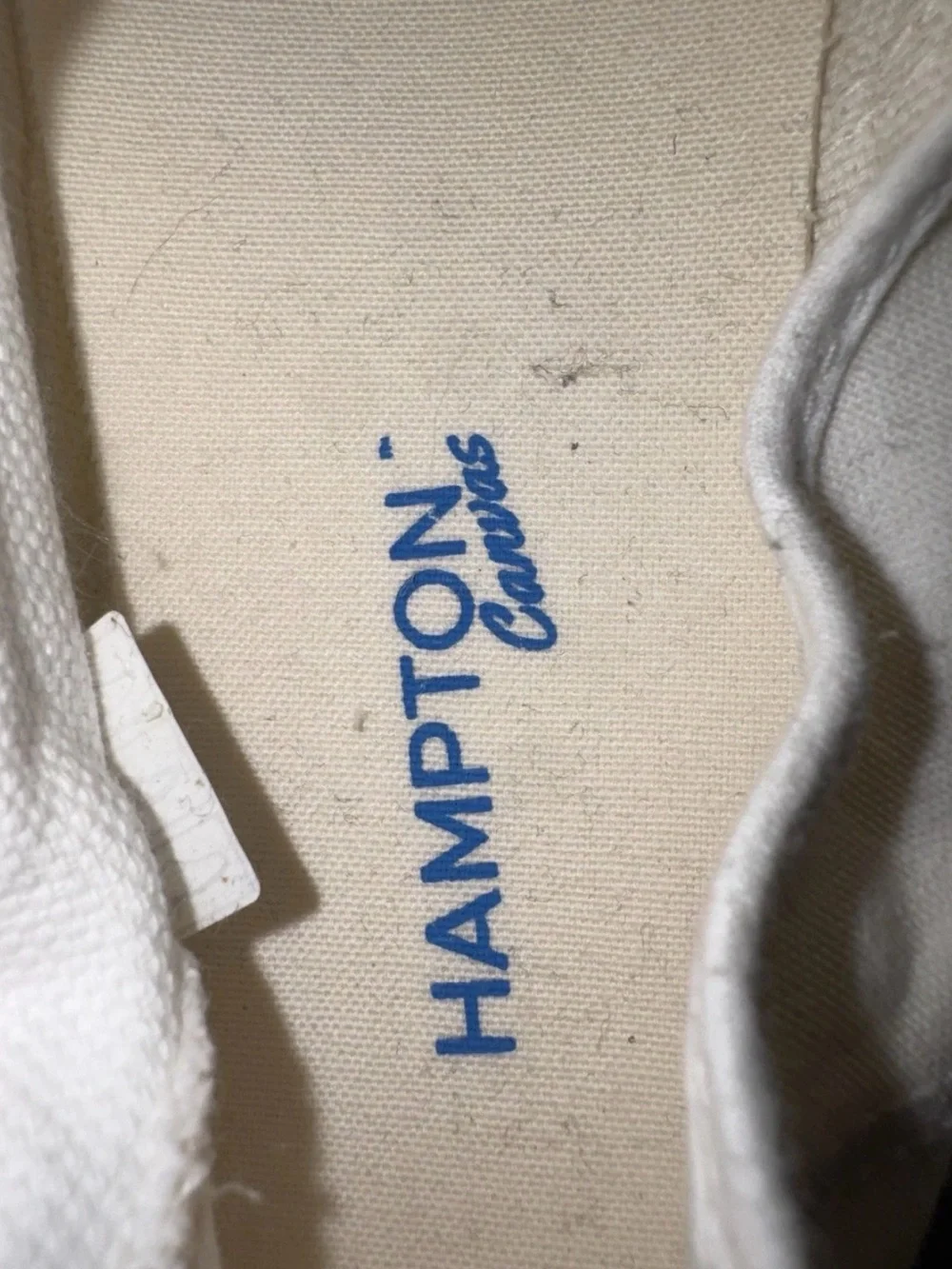 Hampton canvas canvas slip