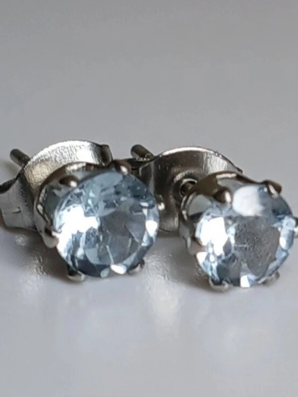 Sky Blue Topaz Studs