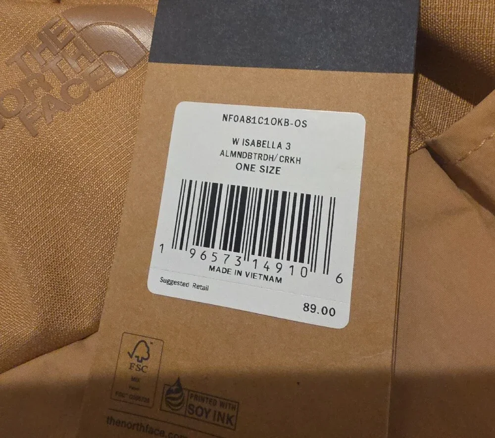 The North Face clean from north