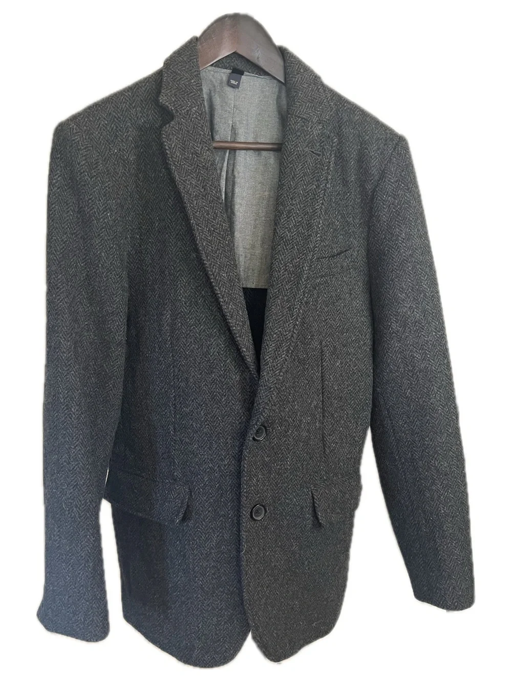 J. Crew Classic Wool Black/gray Herringbone Sport Coat
