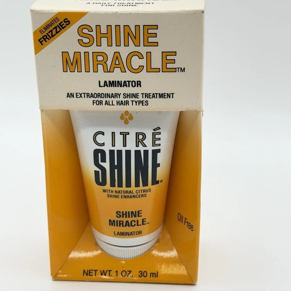 Vintage 1994 Citre Shine Miracle Anti Frizz Serum Shine Miracle 4oz NOS Y2K Prop