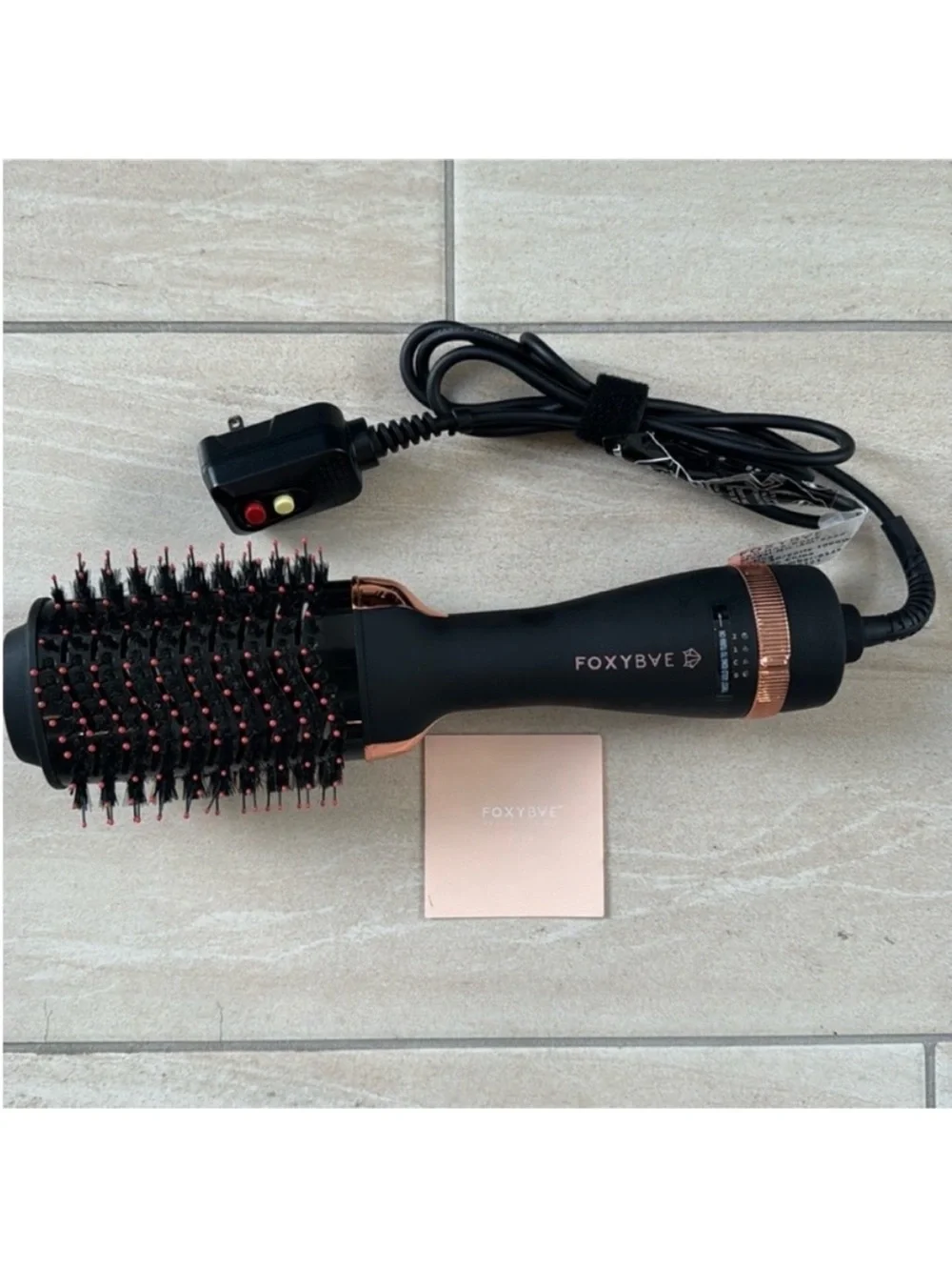 FoxyBae Rose Gold Blowout Dryer Brush Professional Salon Grade All-In-One