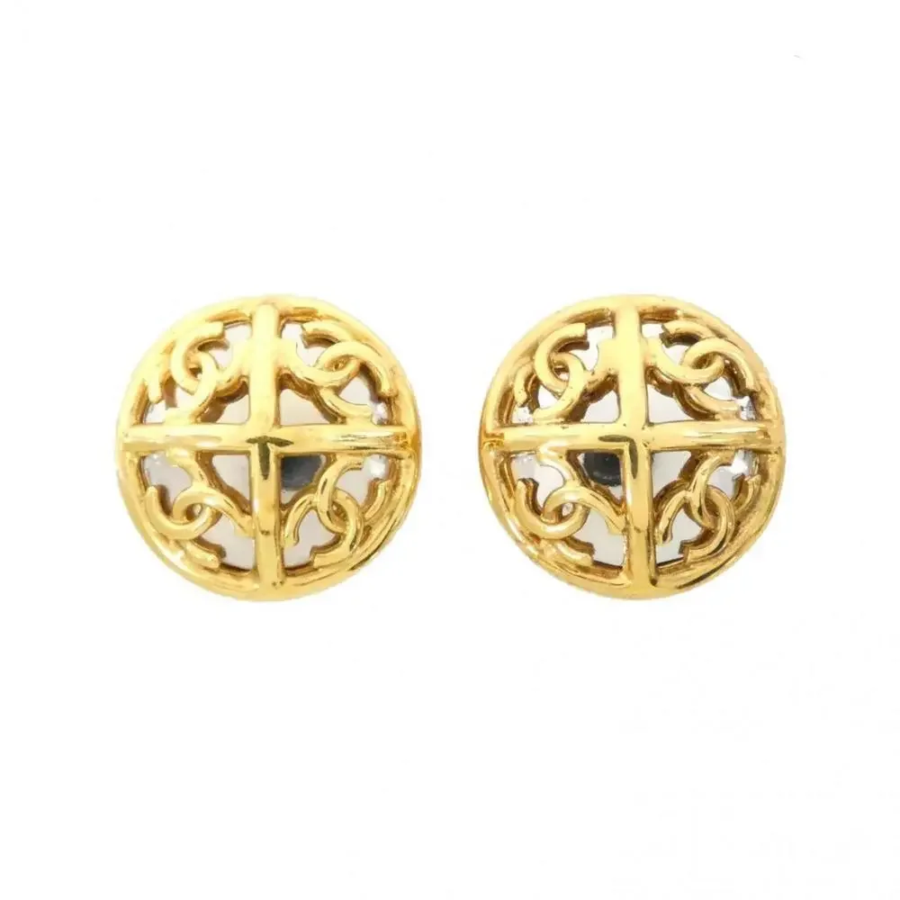 CHANEL Authentic Gold Earrings