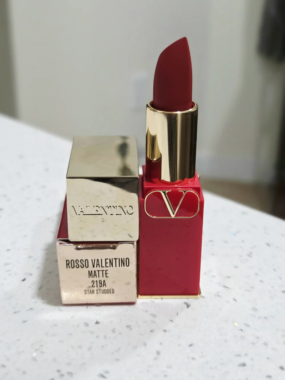 Valentino Rosso Valentino Matte Lipstick - Red (219A Star Studded)
