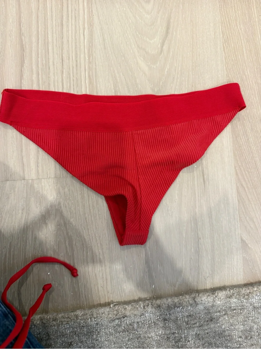 Frankies Bikinis ribbed triangle