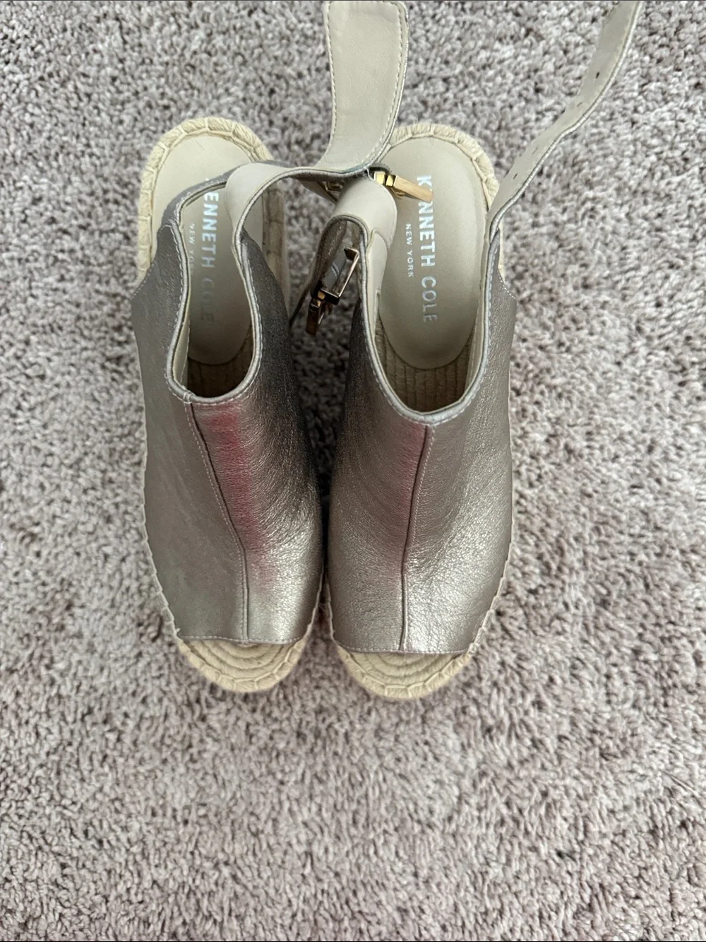 Kenneth Cole metallic leather