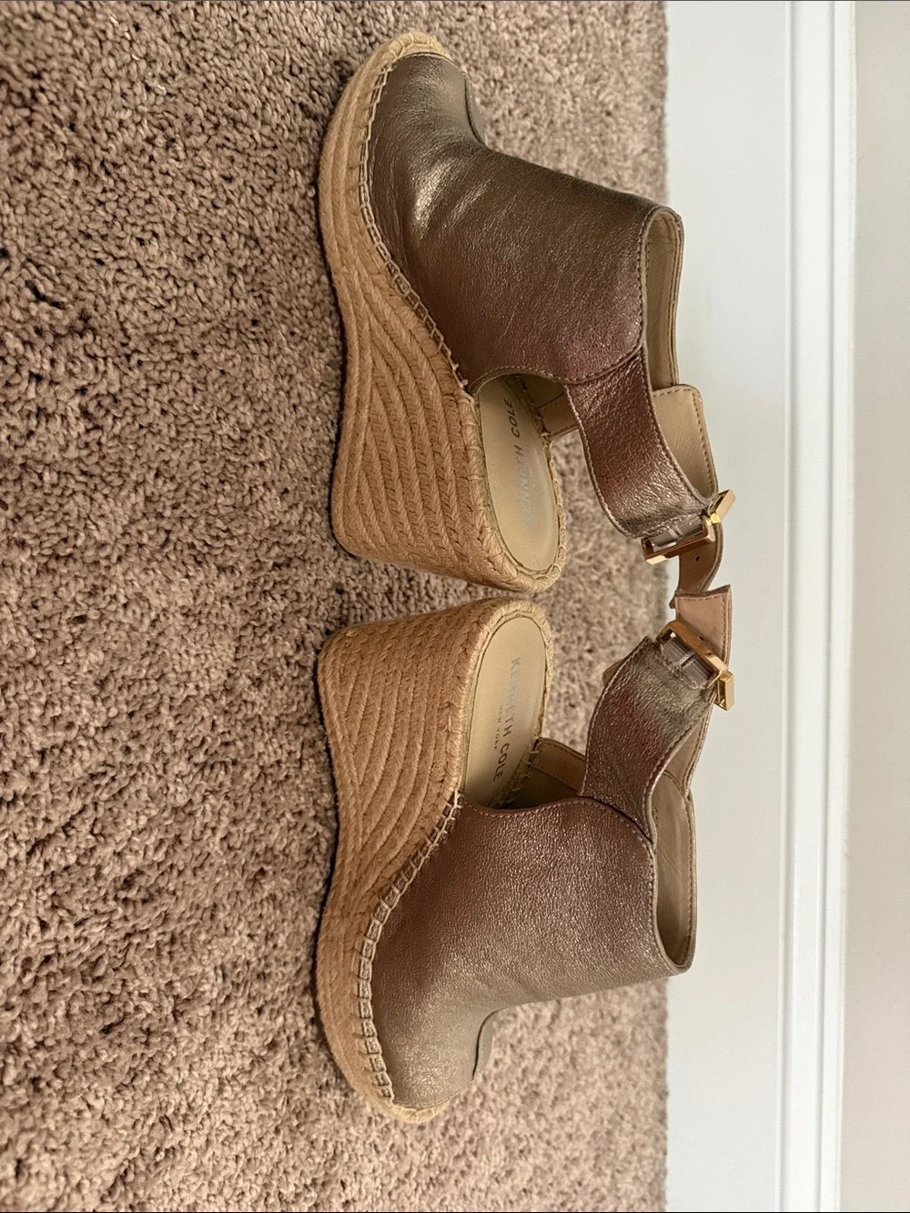 Kenneth Cole metallic leather