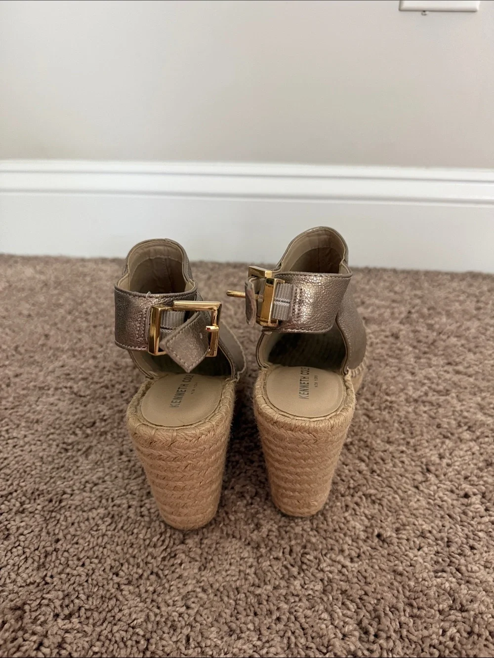 Kenneth Cole metallic leather