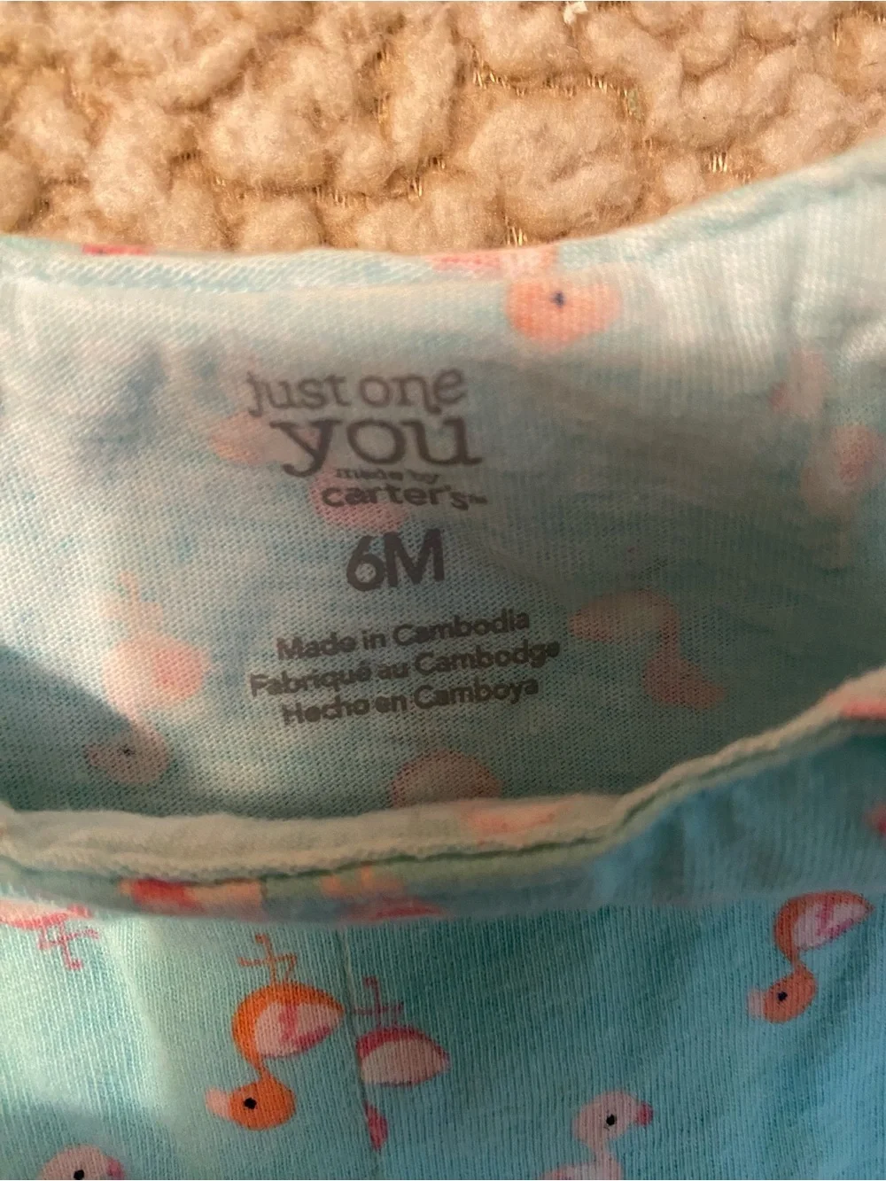 Carters aqua romper