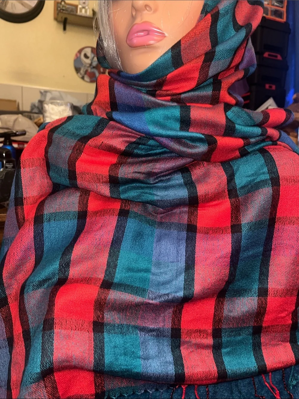 pashmina soft plaid