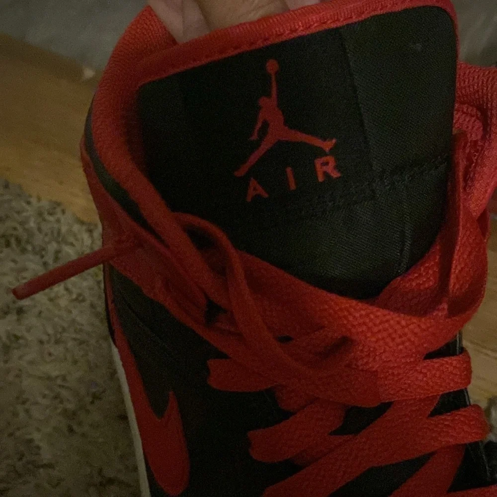 Jordan leather red