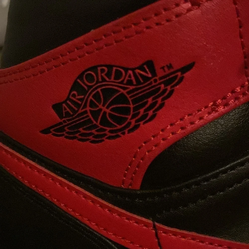 Jordan leather red