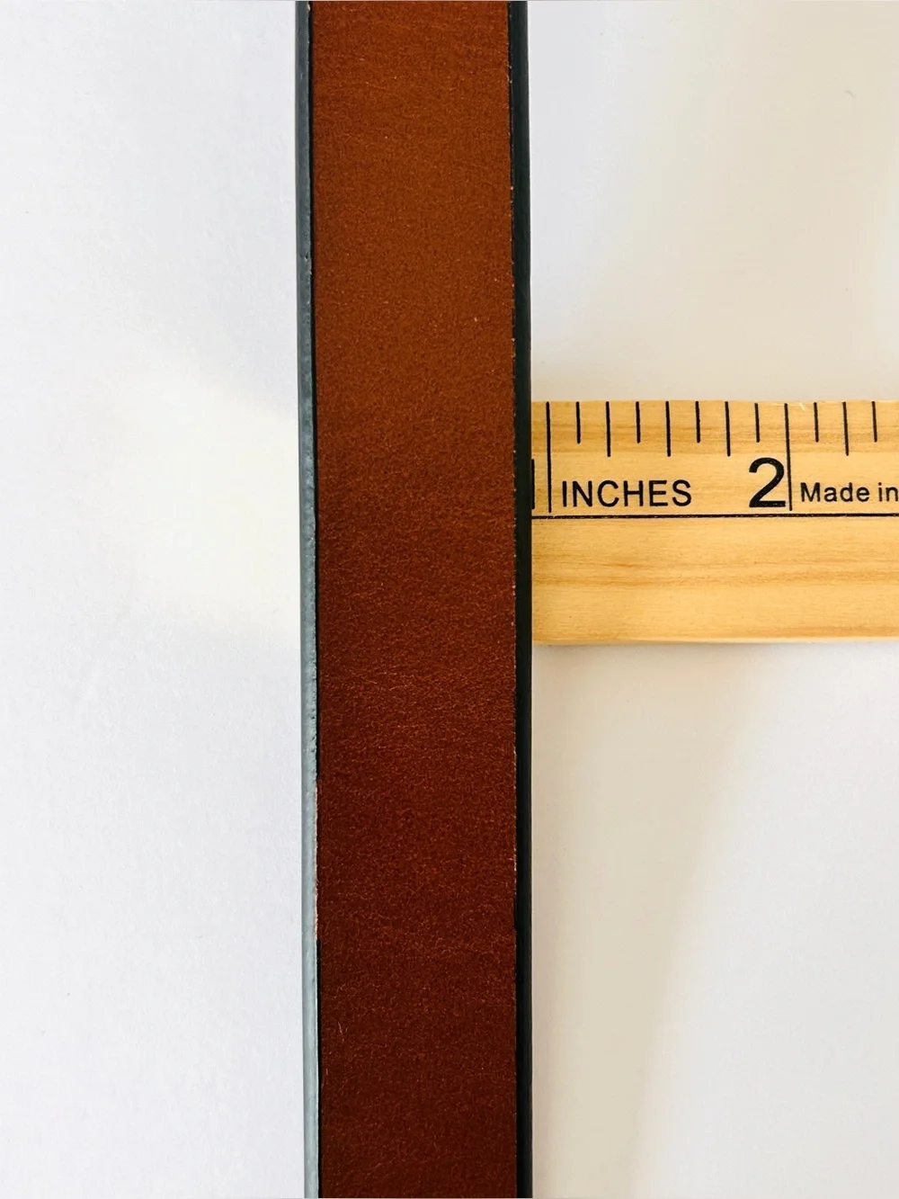 Sid Mashburn Brown Leather Belt with Gold Buckle