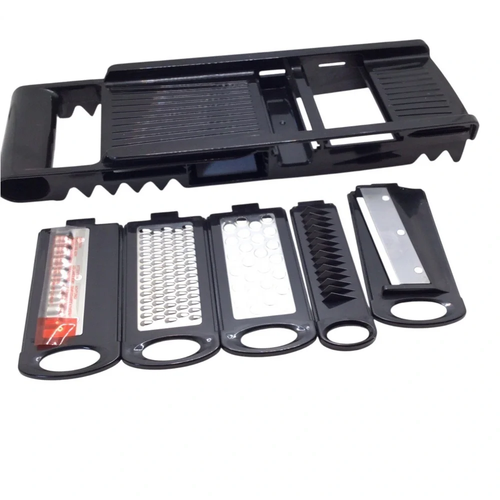 Simposh Mandolin Compact Multi Box 5 Blade Grater Slicer Shredder-Incomplete Set