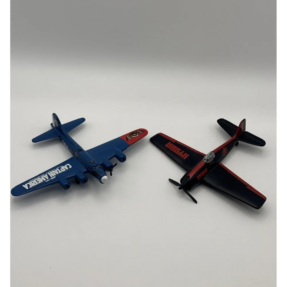 2011 Maisto Captain America Super Squadron Die Cast Plane Lot Of 2 Hellcat & B47