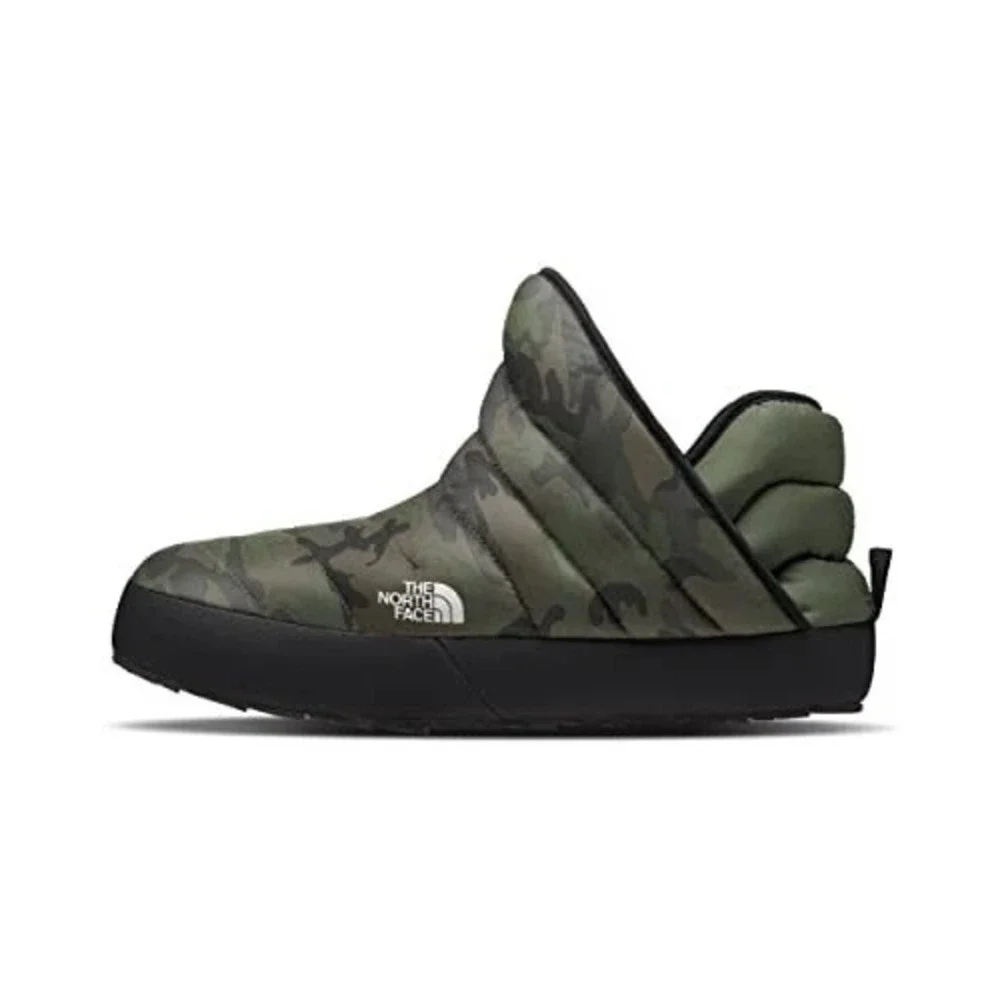 Mens Size 8- THE NORTH FACE THERMOBALL Traction Bootie Camo/Black Green NEW