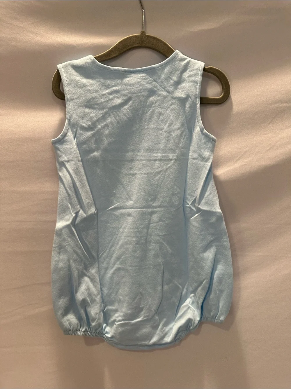 Baby Blue Golf Applique One-Piece Romper