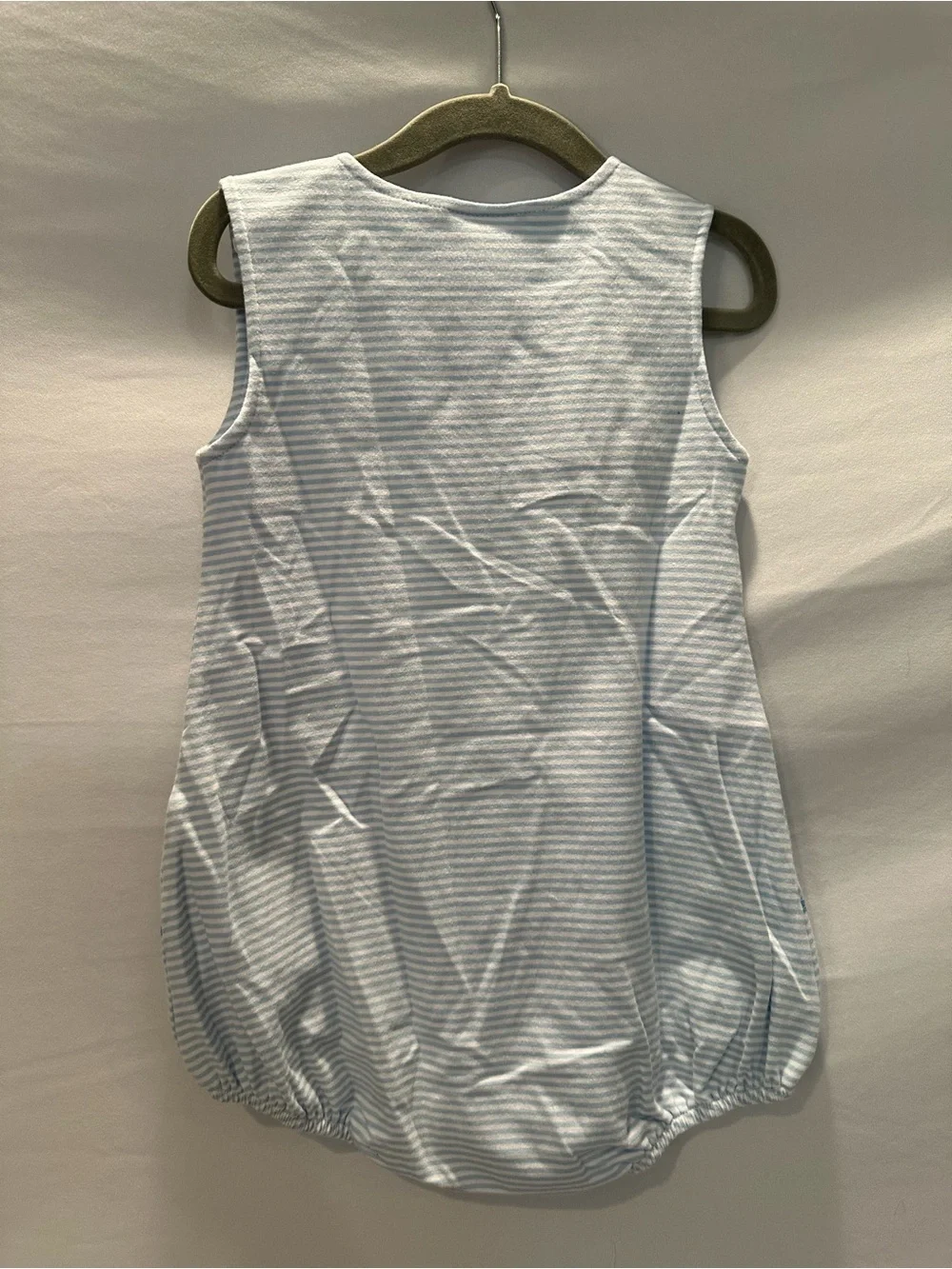 Blue Striped Fish Romper