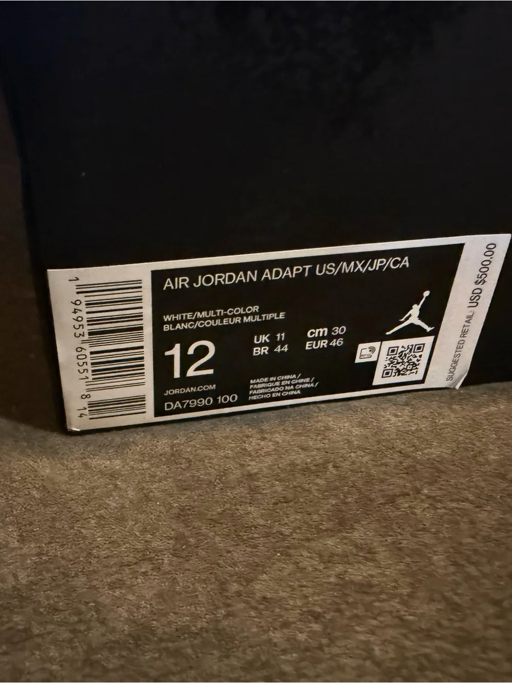 Jordan size 12
