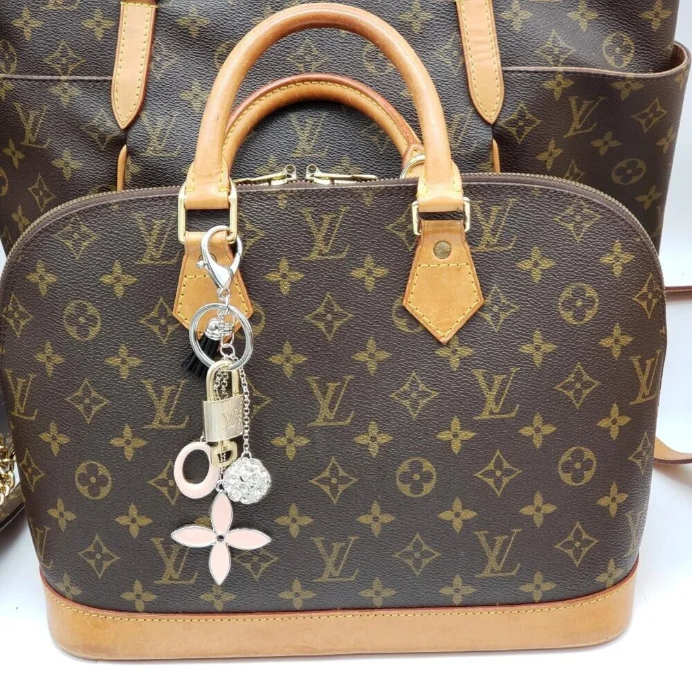 Authentic Louis Vuitton Lock & Key with unbranded Bagcharm, Keycharm, Keychain