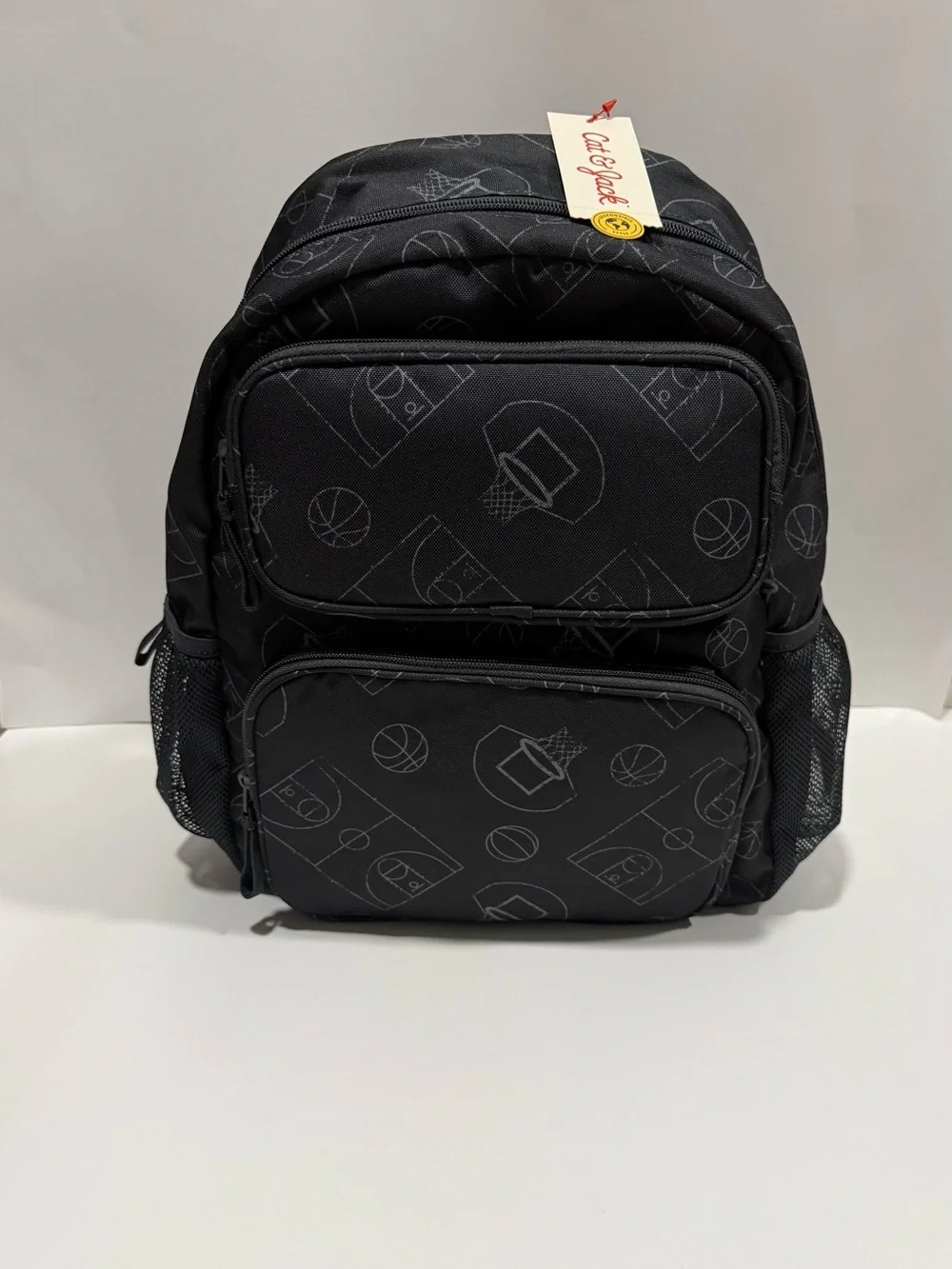 Kids Black Basketball Print School Backpack – New With Tags