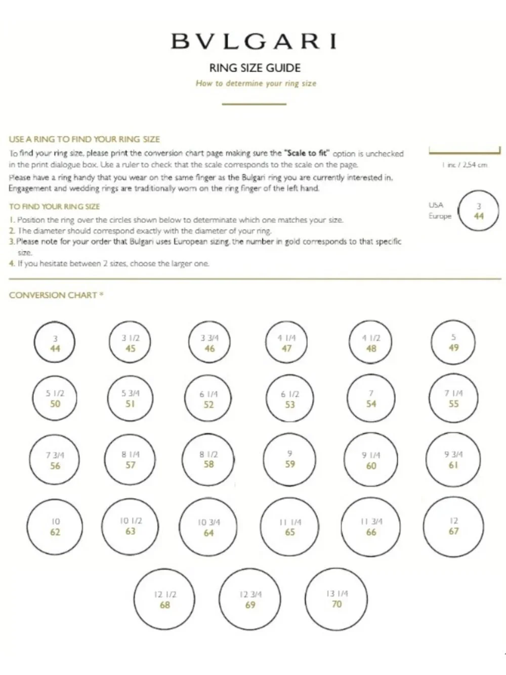 BVLGARI name ring