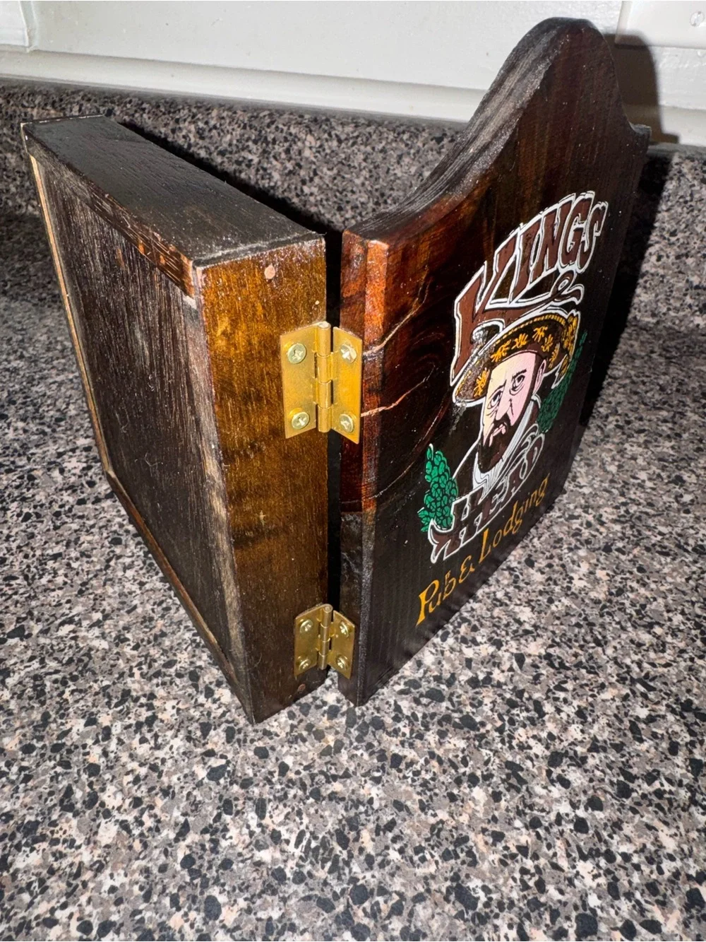 VTG Kings Head Pub & Lodging Mini Dart Cabinet