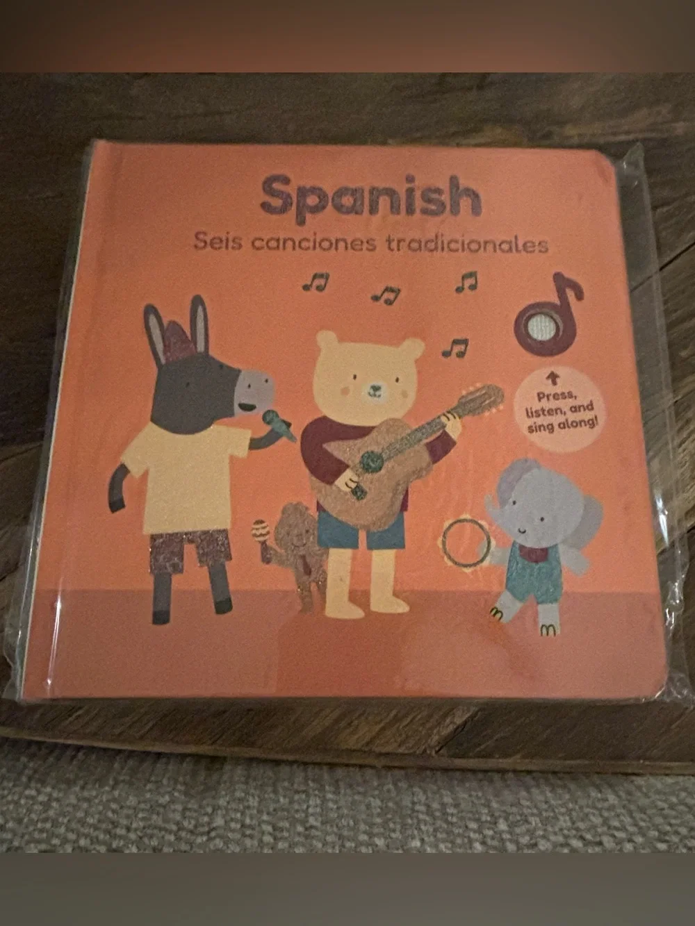 Cali’s Books Musical Board Book: Spanish- 6 traditional songs