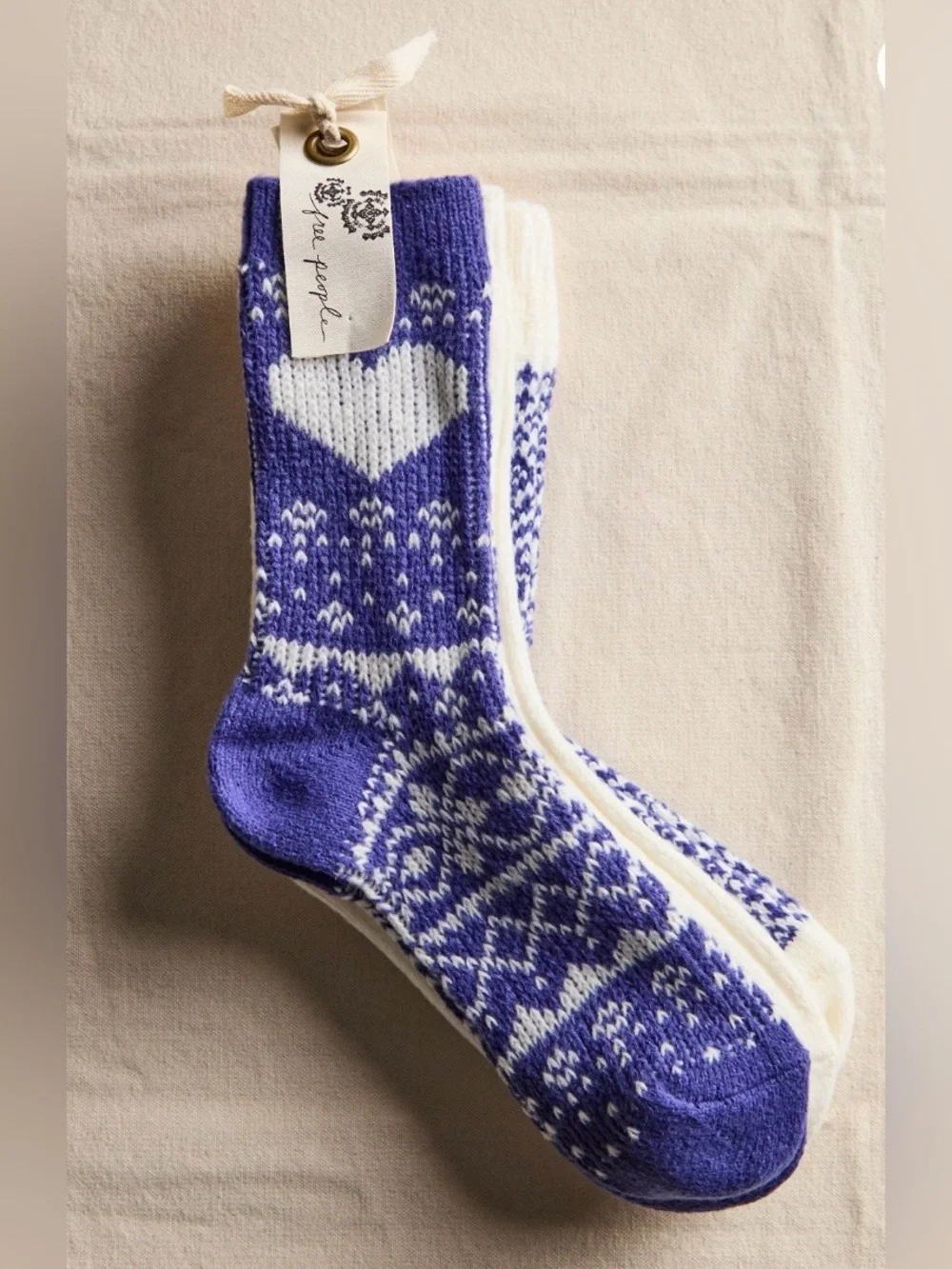Free People Nordic Knit Sock Bundle, Set of 3 Pairs, NWT