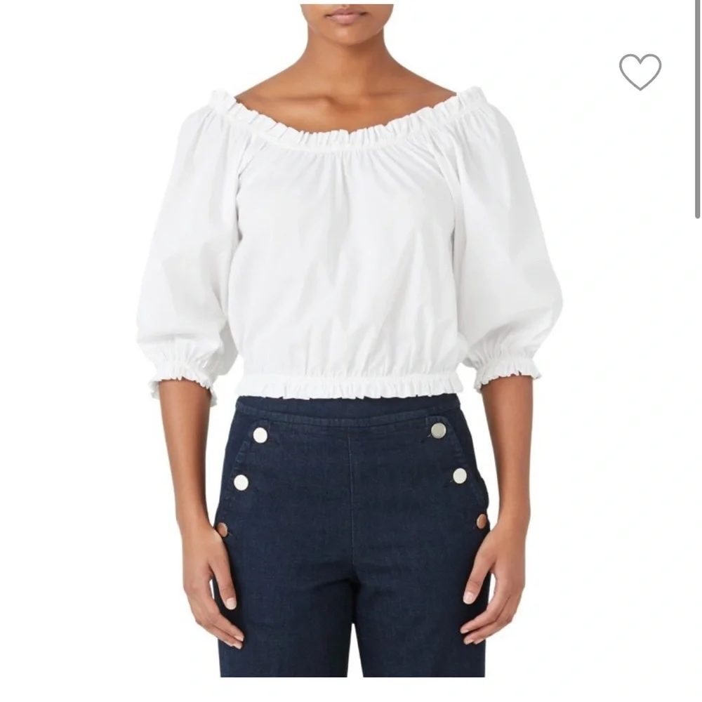 NWT Kate Spade Aperitif Poplin Top Size Small