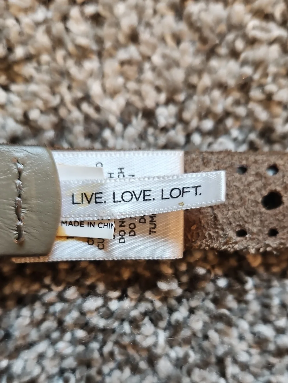 LOFT grey perforated