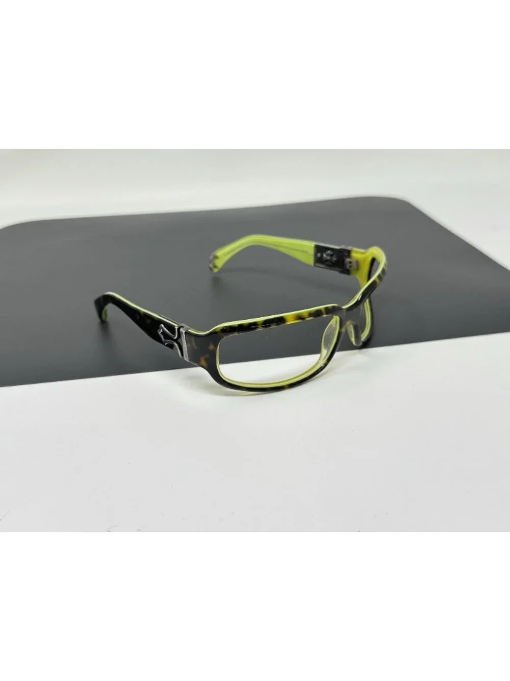 Vintage Chrome Hearts FIX Tortoise Green Sunglasses Japan FRAMES ONLY